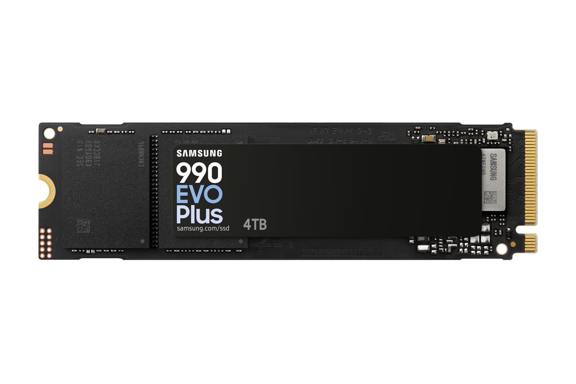 Samsung 4TB 990 EVO PLUS M.2 NVMe Gen4/5 SSD, M.2 2280, PCIe 4.0/5.0 x2, V-NAND, R/W 7250/6300 MB/s, 1050K/1400K IOPS
