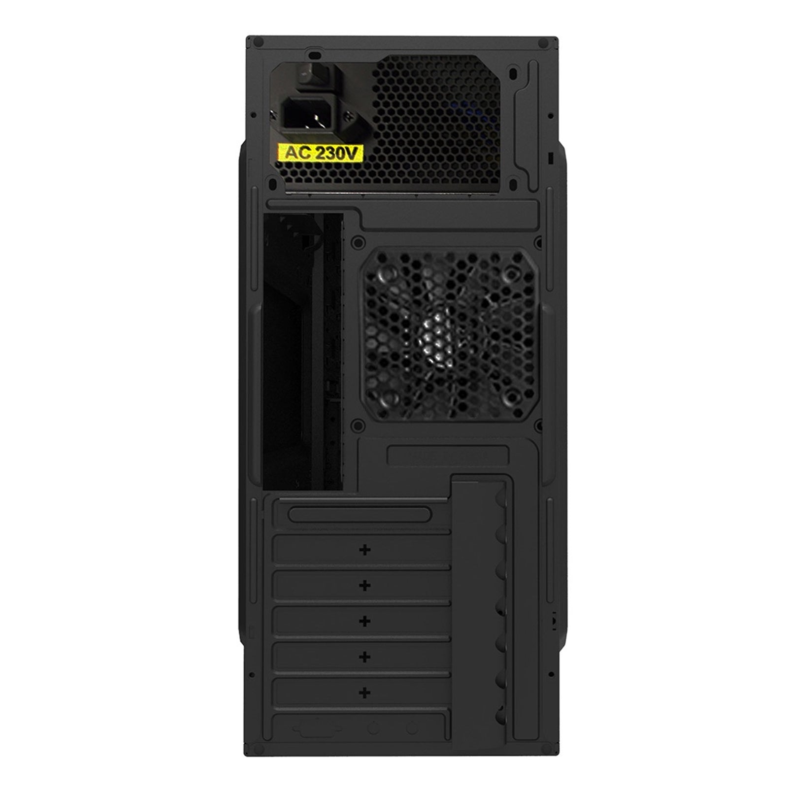 CiT Jet Stream Mid Tower 1 x USB 3.0 / 1 x USB 2.0 Black & Silver Case with 500W PSU
