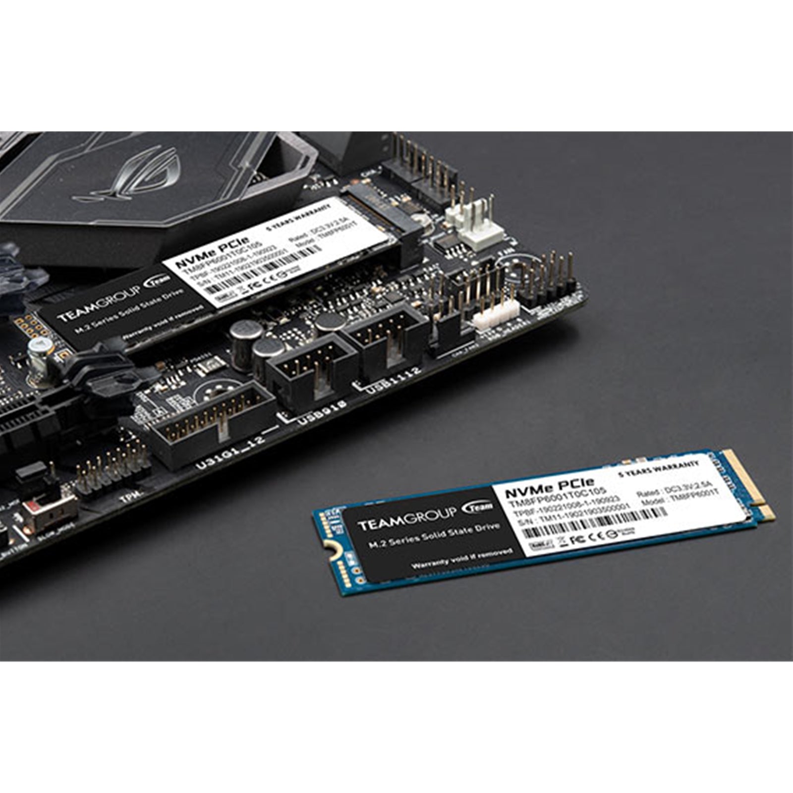 Team MP33 (TM8FP6256G0C101) 256GB NVMe M.2 Interface, PCIe Gen3, 2280, Read 1600MB/s, Write 1000MB/s, 3 Year Warranty