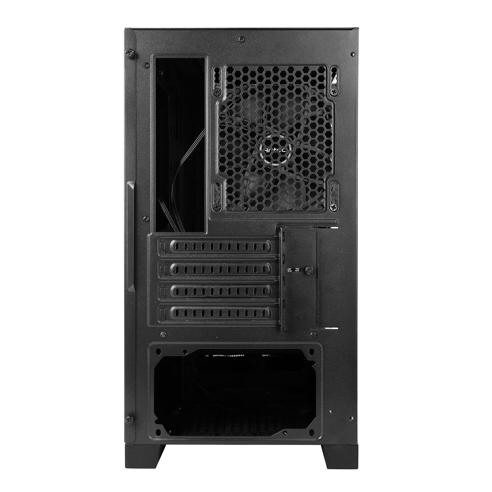 ANTEC DP301M Case, Gaming, Black, Micro Tower, 2 x USB 3.0, Tempered Glass Side Window Panel, Addressable RGB LED Lighting, Micro ATX, Mini-ITX