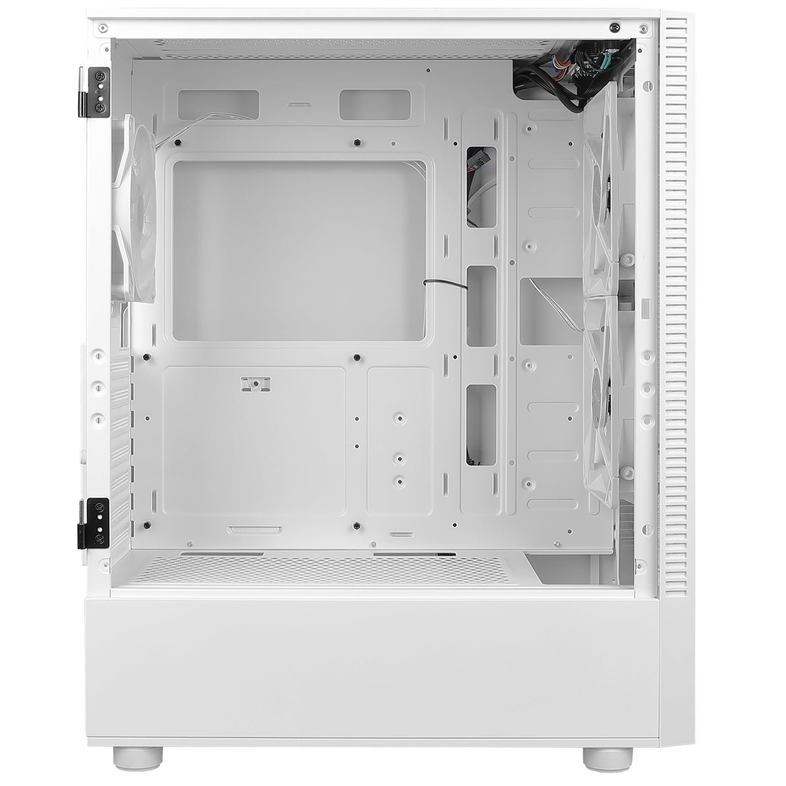 ANTEC NX410 Case, Gaming, White, Mid Tower, 1 x USB 3.0 / 2 x USB 2.0, Tempered Glass Side Window Panel, Addressable RGB LED Fans, ATX, Micro ATX, Mini-ITX