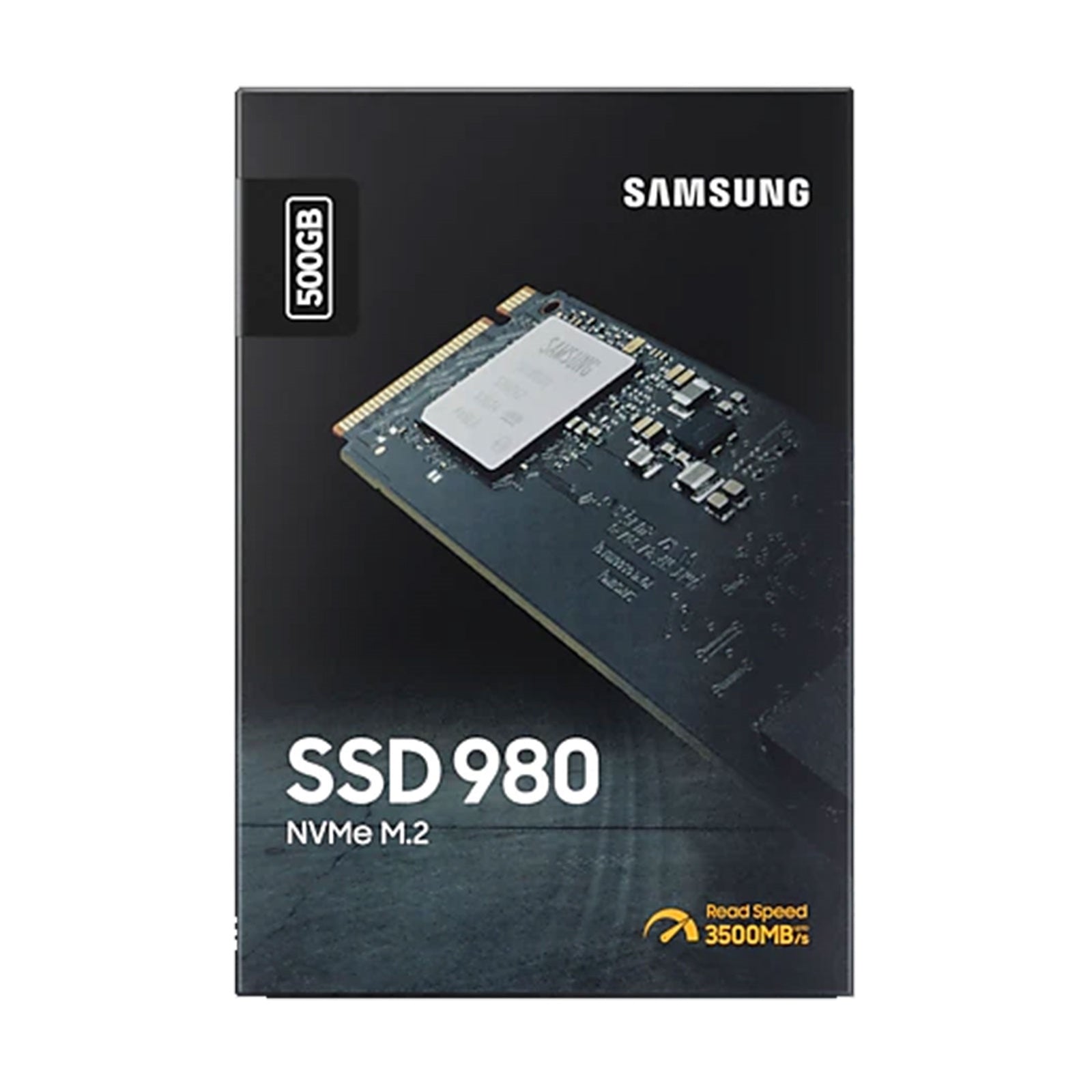 Samsung 980 (MZ-V8V500BW) 500GB NVMe SSD, M.2 Interface, PCIe Gen3, 2280, Read 3100MB/s, Write 2600MB/s, 5 Year Warranty