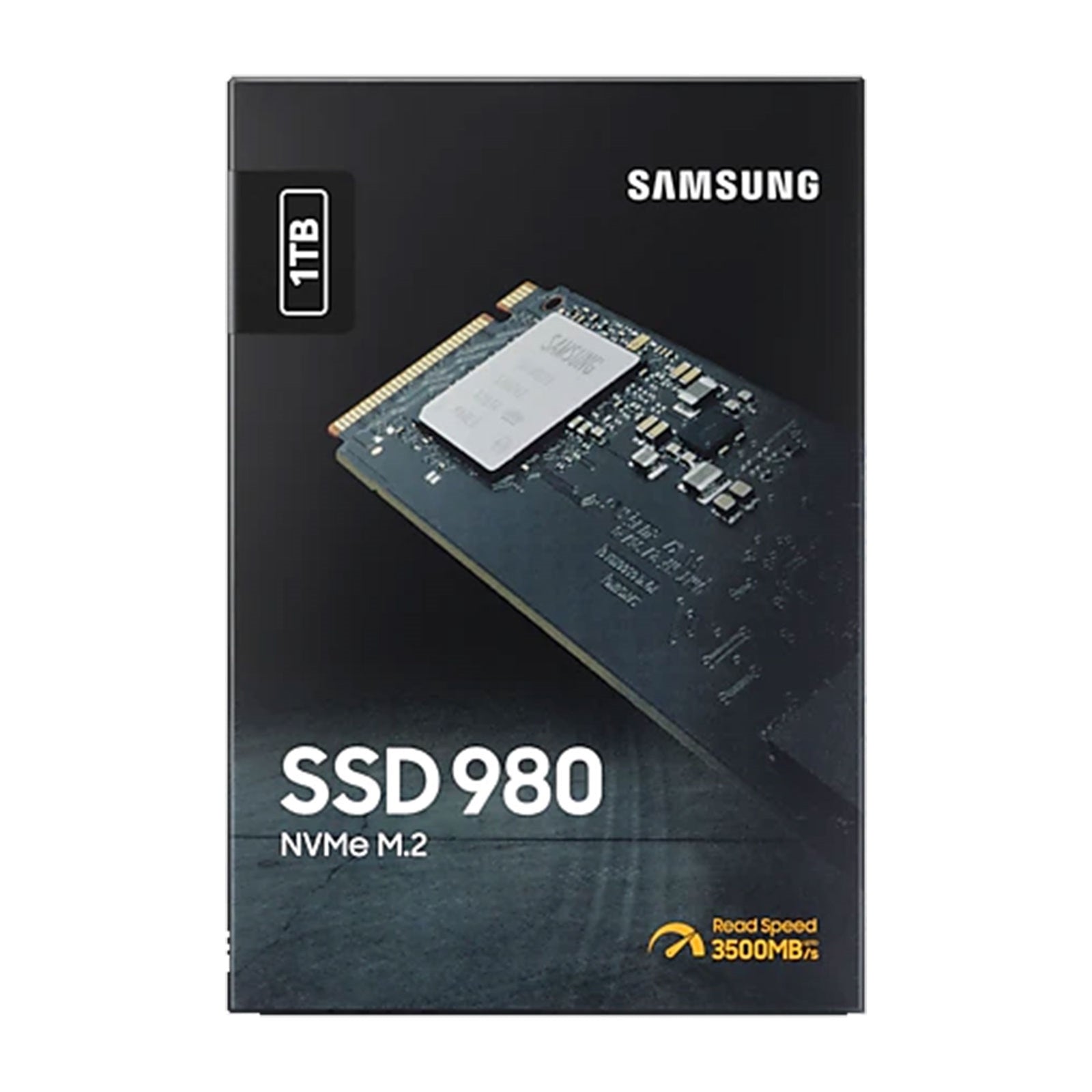 Samsung 980 (MZ-V8V1T0BW) 1TB NVMe SSD, M.2 Interface, PCIe Gen3, 2280, Read 3500MB/s, Write 3000MB/s, 5 Year Warranty