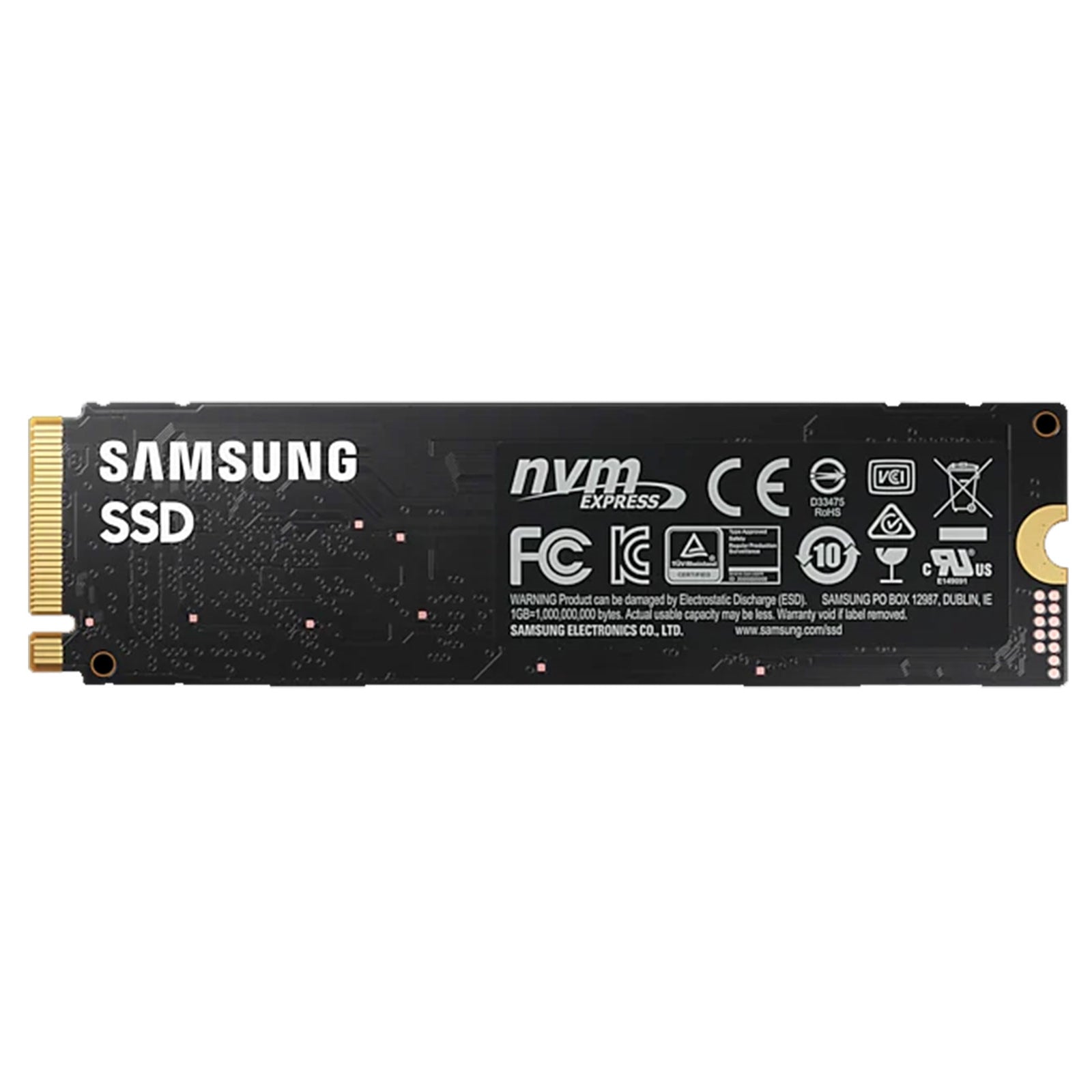 Samsung 980 (MZ-V8V1T0BW) 1TB NVMe SSD, M.2 Interface, PCIe Gen3, 2280, Read 3500MB/s, Write 3000MB/s, 5 Year Warranty