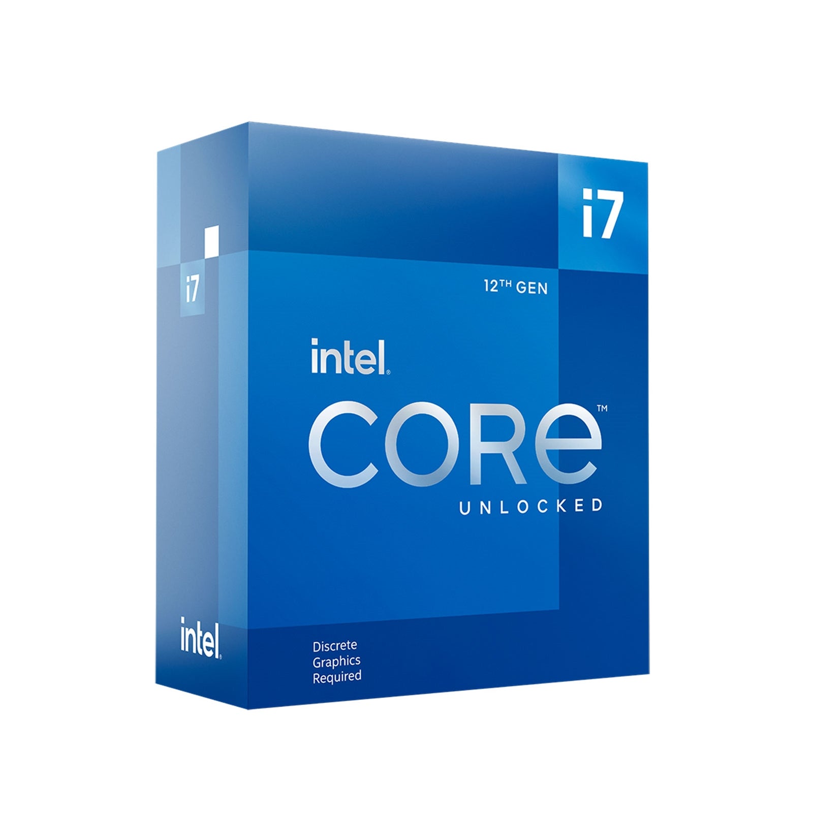 Intel Core i7-12700KF CPU, 1700, 3.6 GHz (5.0 Turbo), 12-Core, 125W (190W Turbo), 10nm, 25MB Cache, Alder Lake, Unlocked, No Graphics, NO HEATSINK/FAN