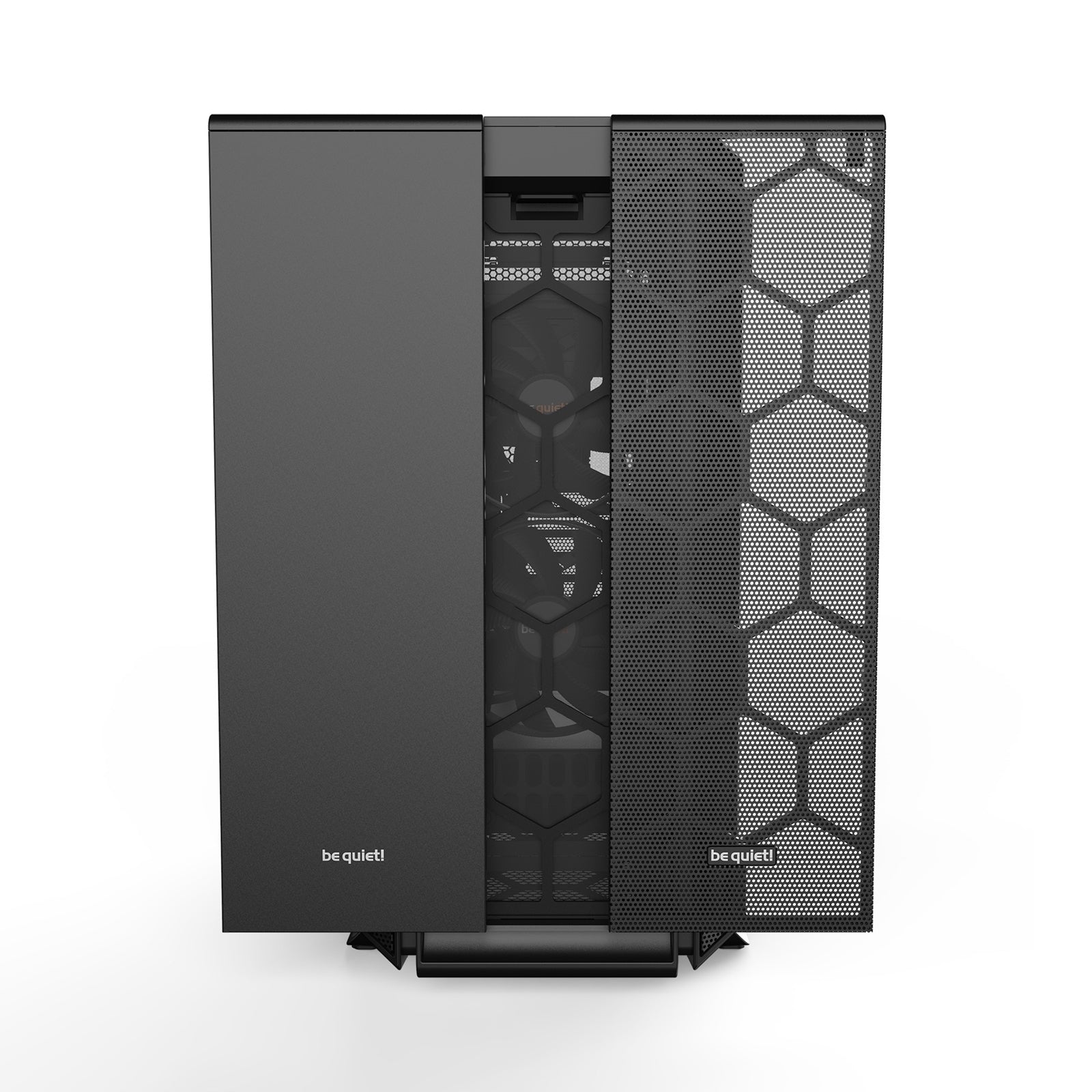 be quiet! Silent Base 802 Case, Black, Mid Tower, 2 x USB 3.2 Gen 1 Type-A / 1 x USB 3.2 Gen 2 Type-C, 10mm Front & Side Sound-Dampening Mats, 3 x Pure Wings 2 140mm Black PWM Fans Included, Interchangeable Top & Front Panels
