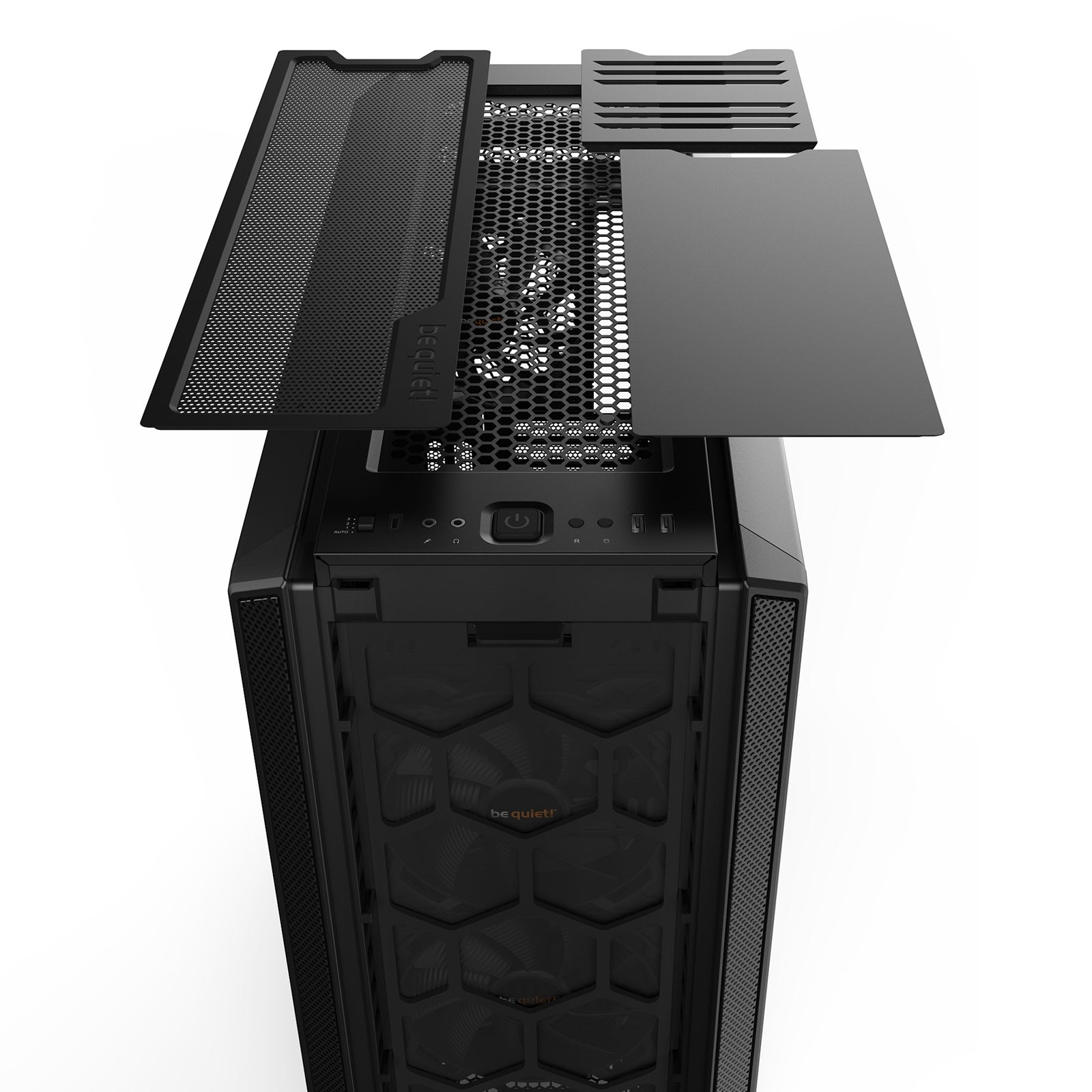 be quiet! Silent Base 802 Case, Black, Mid Tower, 2 x USB 3.2 Gen 1 Type-A / 1 x USB 3.2 Gen 2 Type-C, 10mm Front & Side Sound-Dampening Mats, 3 x Pure Wings 2 140mm Black PWM Fans Included, Interchangeable Top & Front Panels