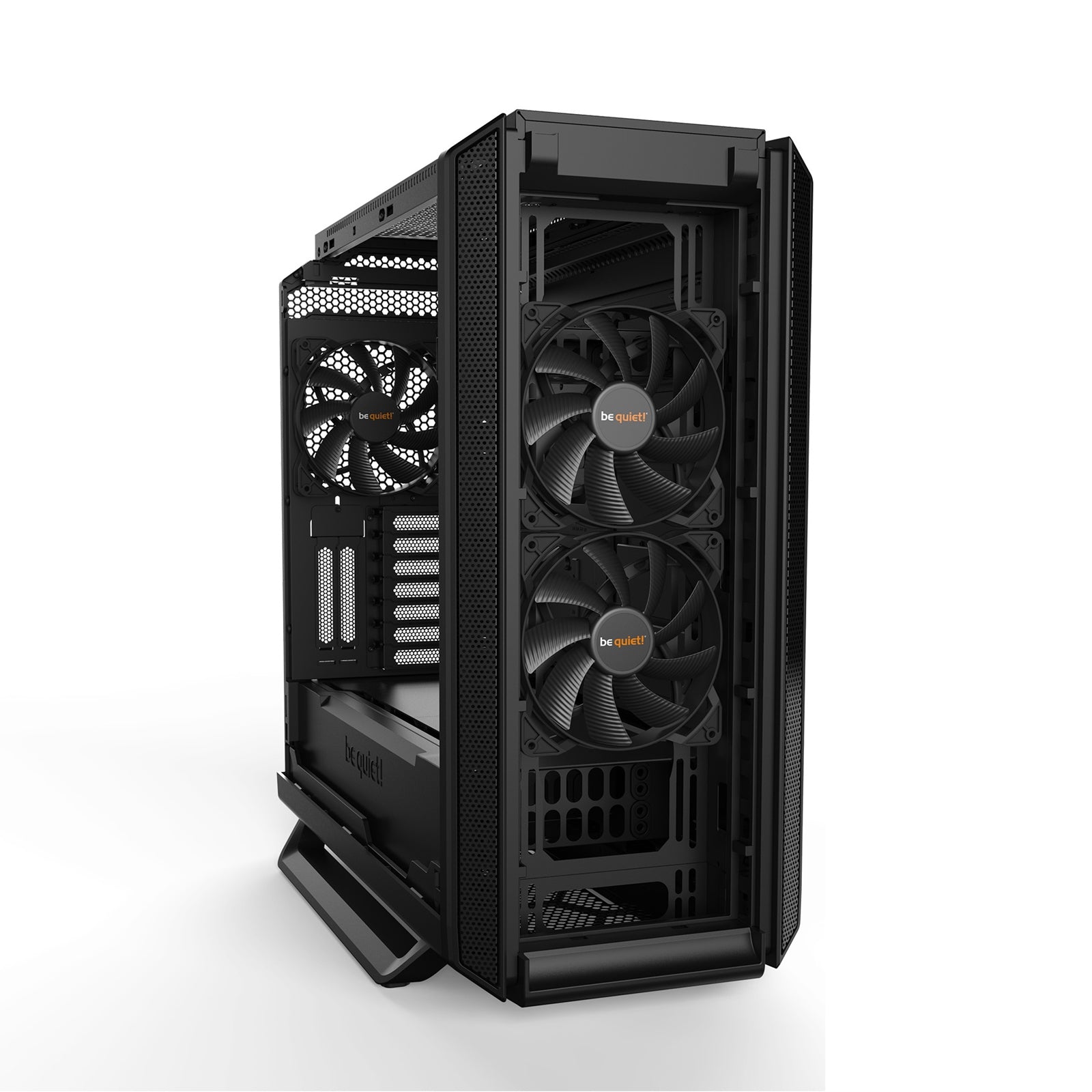 be quiet! Silent Base 802 Case, Black, Mid Tower, 2 x USB 3.2 Gen 1 Type-A / 1 x USB 3.2 Gen 2 Type-C, 10mm Front & Side Sound-Dampening Mats, 3 x Pure Wings 2 140mm Black PWM Fans Included, Interchangeable Top & Front Panels