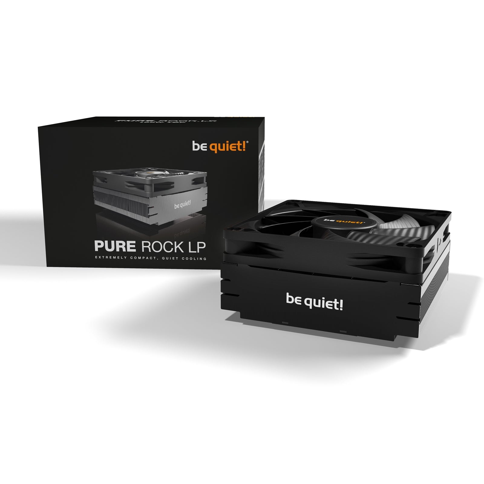 be quiet! Pure Rock LP Low-Profile Fan CPU Cooler, Universal Socket, High Quality 92mm PWM Black Cooling Fan, 2500RPM, 3 Heat Pipes, 100W TDP, Intel LGA 1700 & AMD AM5 Compatible