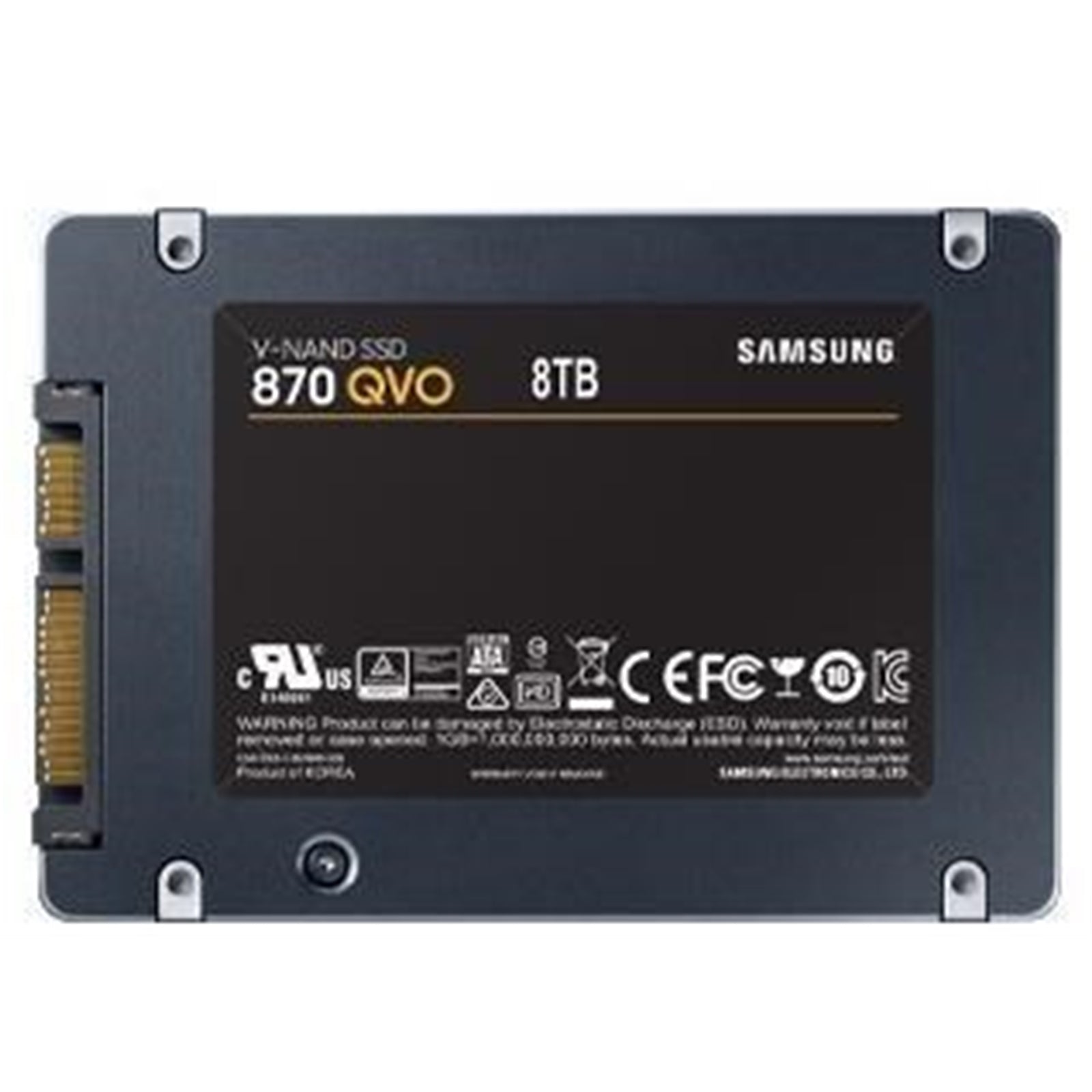 Samsung 870 QVO (MZ-77Q8T0BW) 8TB 2.5 Inch SSD, Sata 3 Interface, Read 560MB/s, Write 530MB/s, 3 Year Warranty