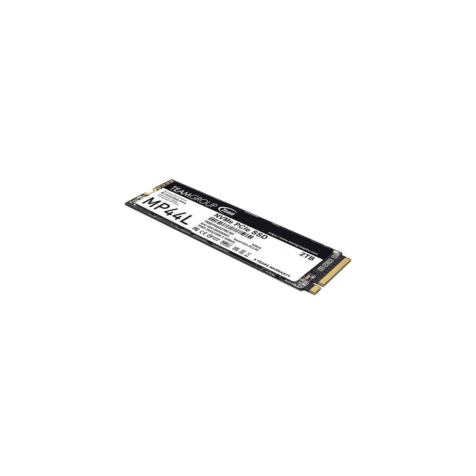 TEAMGROUP MP44L 2 TB M.2-2280 PCIe 4.0 X4 NVME SSD