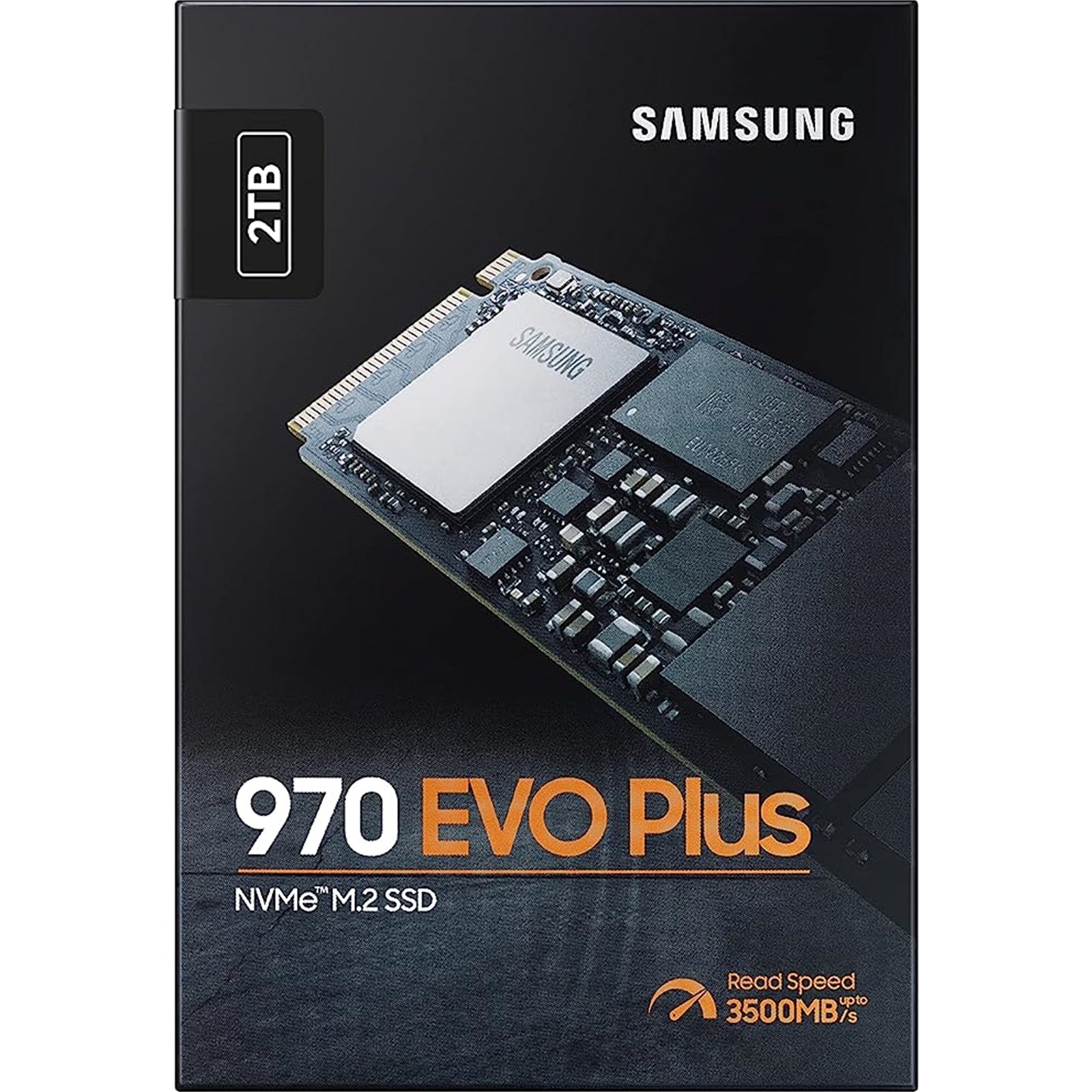 Samsung 970 EVO PLUS 2TB NVMe SSD, M.2 Interface, PCIe Gen3, 2280, Read 3500MB/s, Write 3300MB/s, 3 Year Warranty