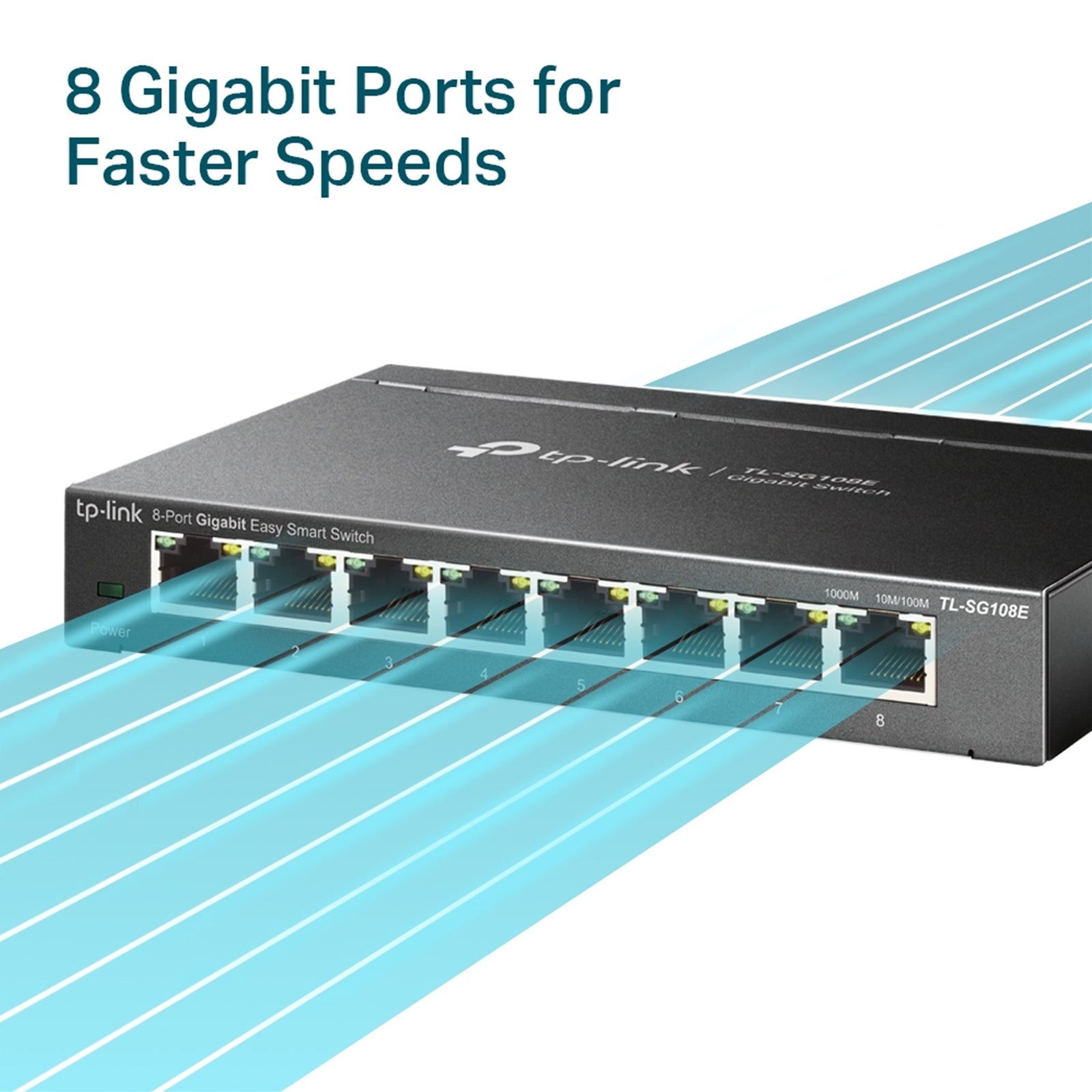 TP-Link TL-SG108E 8-Port Metal Gigabit Easy Smart Switch
