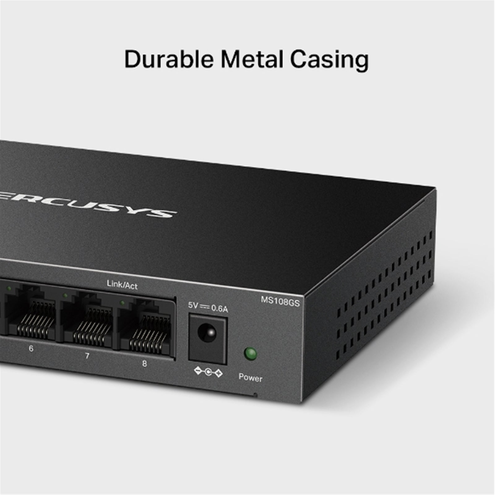 Mercusys MS108GS 8 Port Gigabit Ethernet Network Switch Steel Case