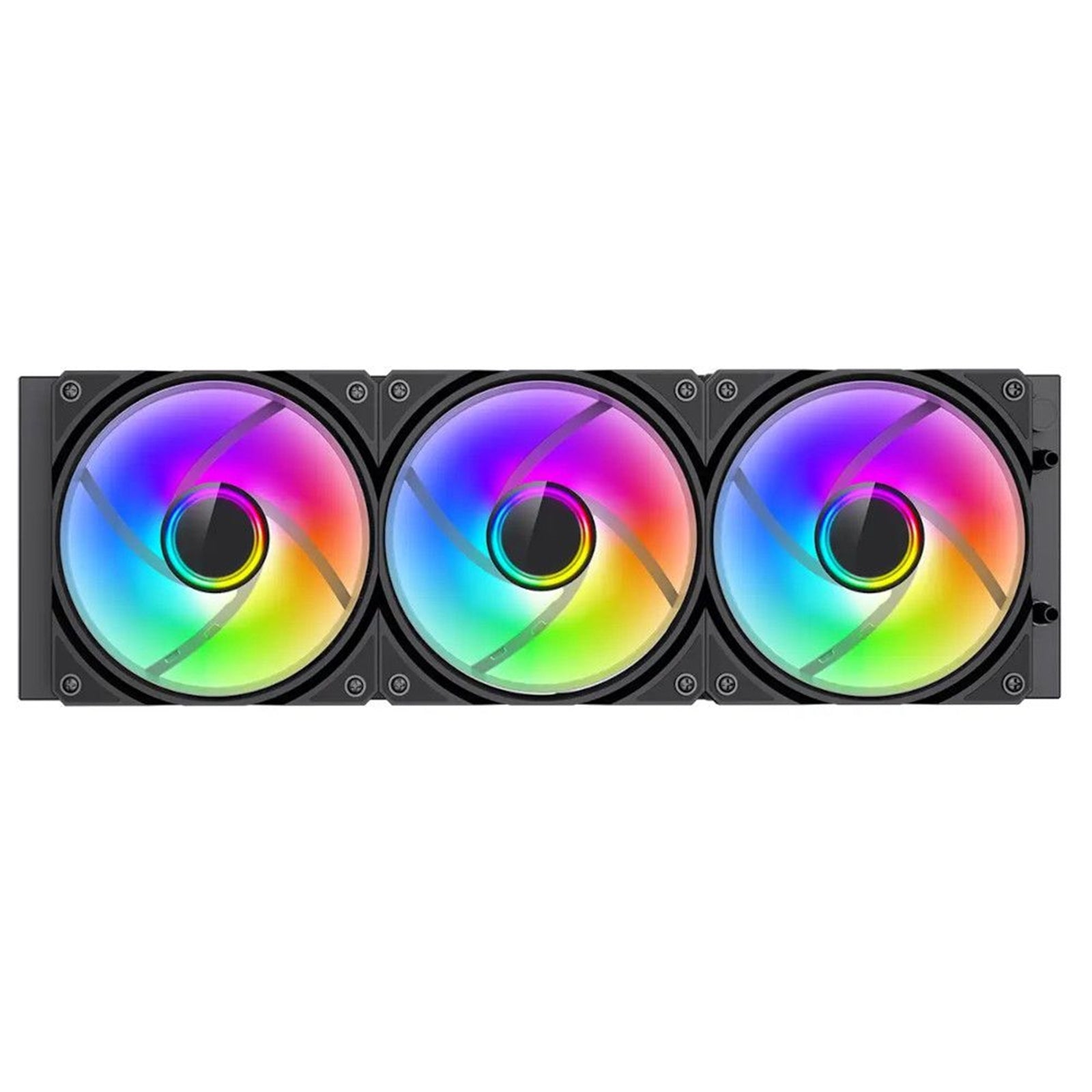 GameMax Iceburg 360mm ARGB Liquid AIO CPU Cooler with Triple 120mm Fans, PWM Control, and RGB Lighting - Compatible with Intel and AMD