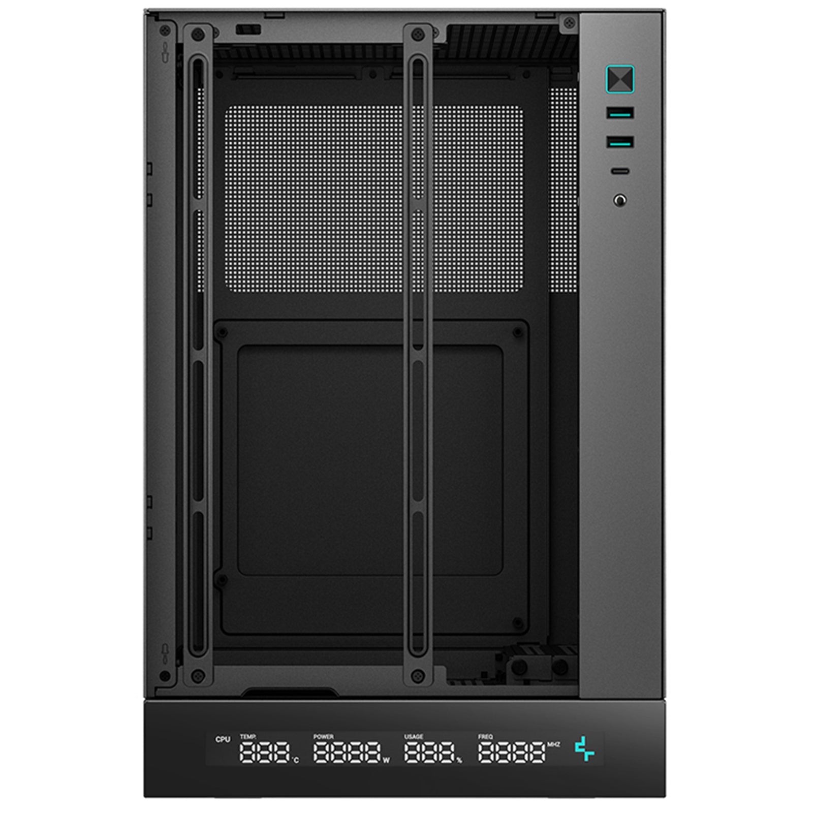 Deepcool CH170 Digital Mini-ITX Case - High Airflow, Supports Water Cooling, Ultra-Quiet Operation, Compact Design for Efficient Space Management