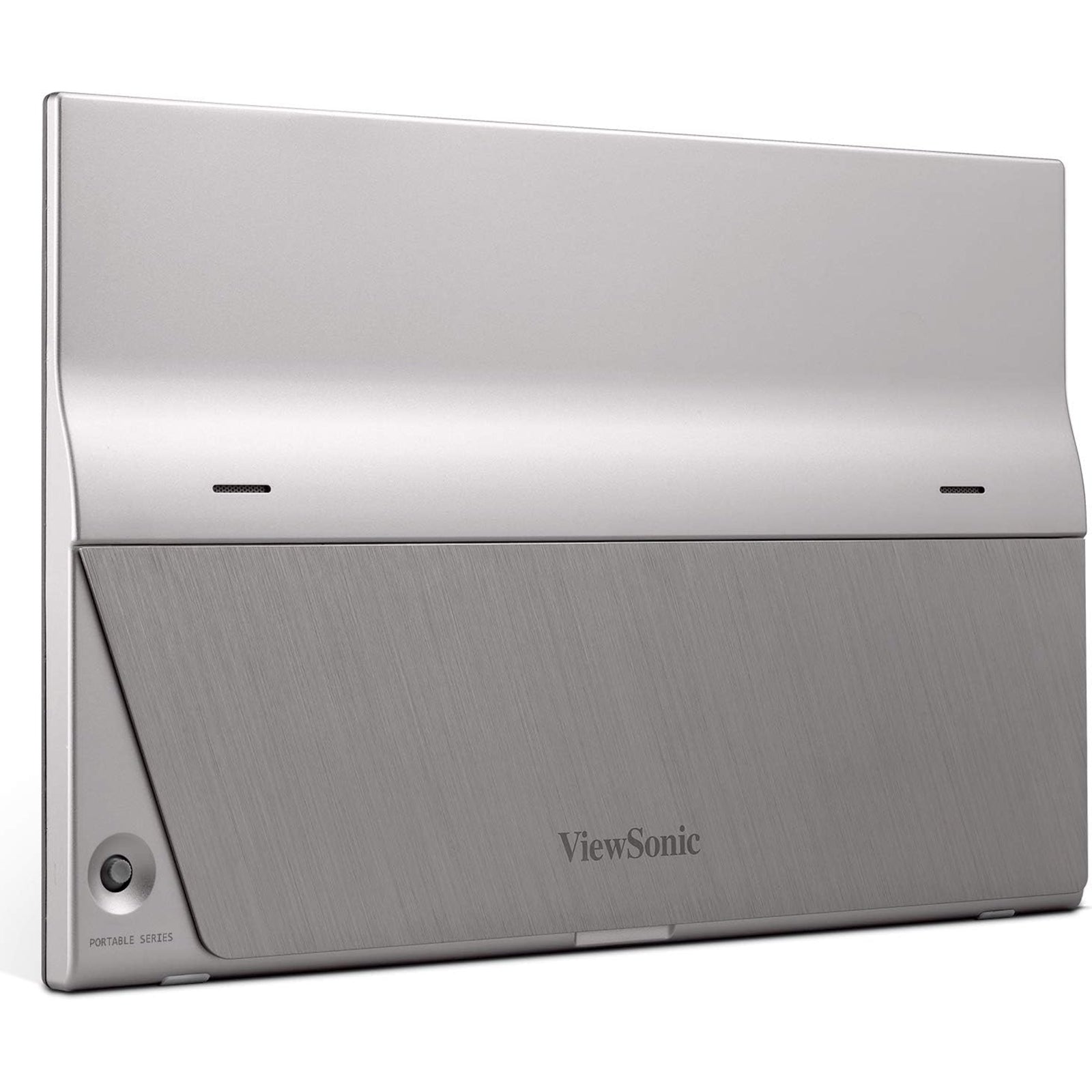 Viewsonic TD1655 16-Inch USB-C Multi-Touch, IPS Portable Monitor, 1920x1080, 60Hz, Mini HDMI, Speakers, 6.5ms, Metallic with Foldable Stand, Pivotable Display