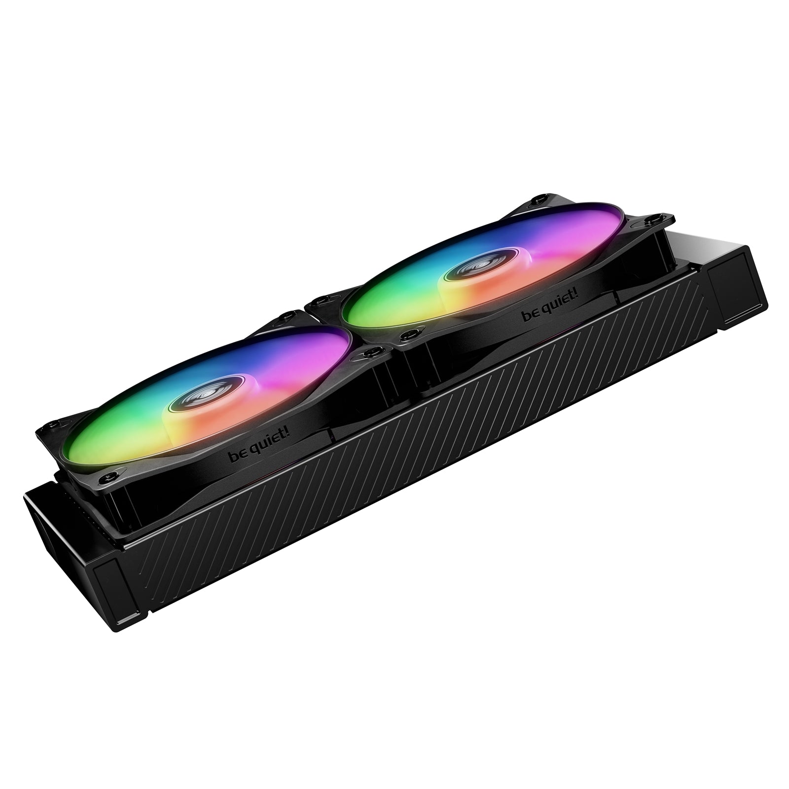 Be Quiet! (BL130) Light Wings LX 140mm PWM High-Speed ARGB Case Fans (3 Pack), Rifle Bearing, Impeller w/ 16 LEDs, Daisy-Chain, Up to 1800 RPM, Black