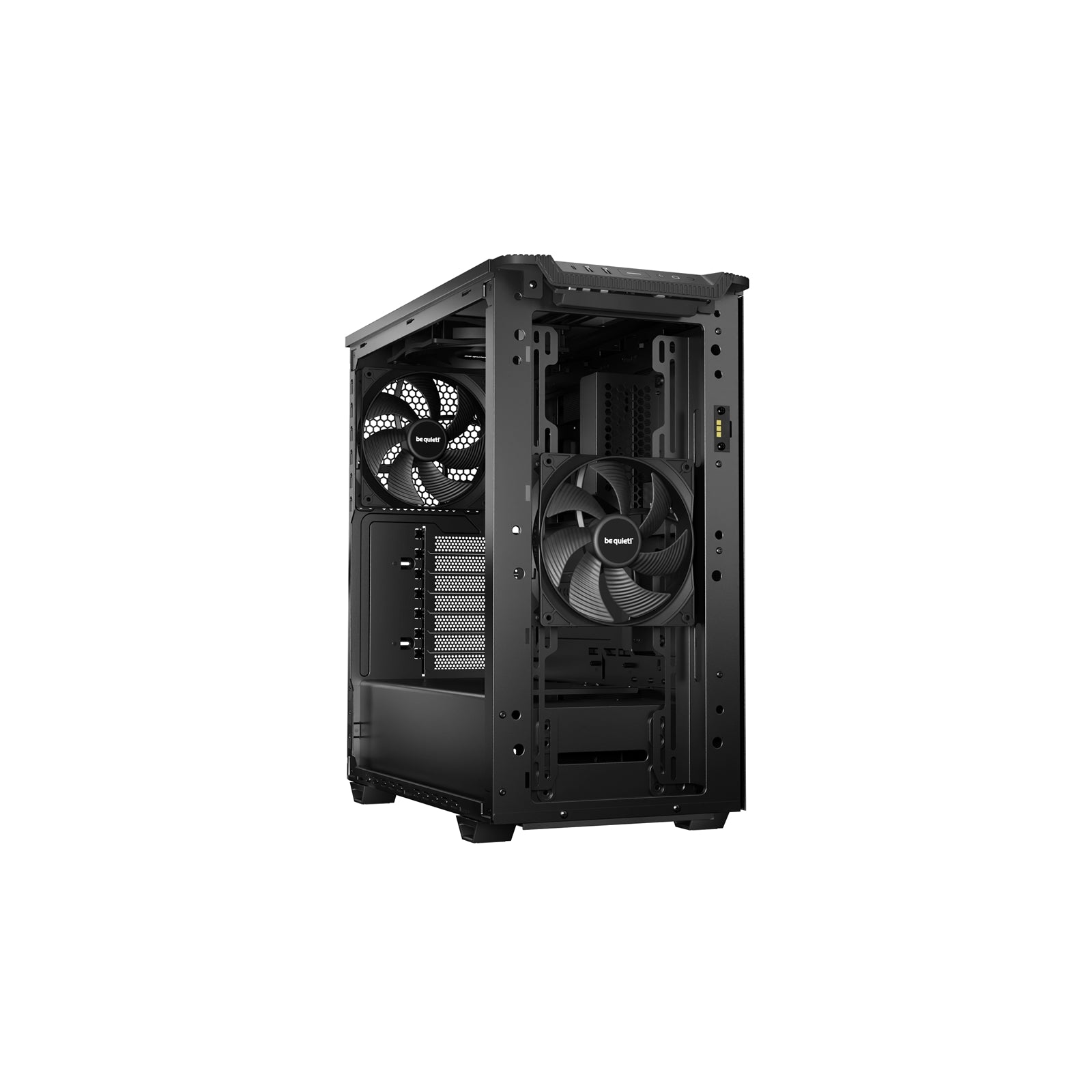 be quiet! Pure Base 501 DX Airflow Window Black ATX Mid Tower ARGB Case with USB-A, USB-C, 3 x Pure Wings 3 140mm Black PWM Fans