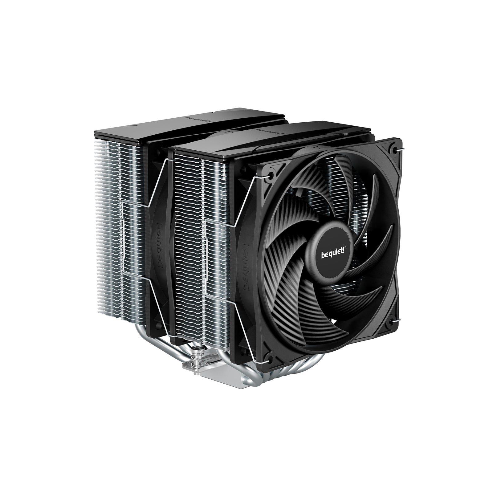 be quiet! Pure Rock Pro 3 CPU Cooler, Universal Socket, 2 x Pure Wings Fans, 2000RPM, only 34.8dB(A) at maximum fan speed, 250W TDP, 3-year manufacturer's warranty