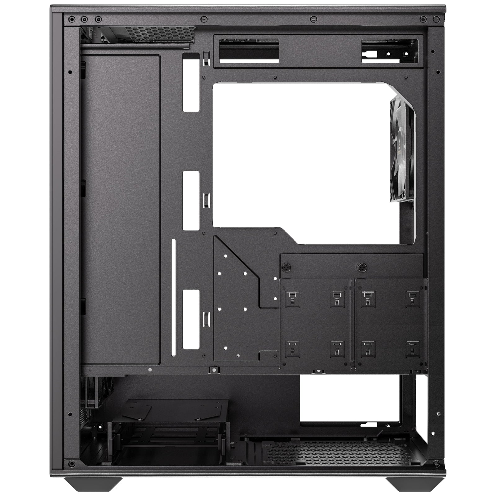 ANTEC AX85 ARGB Case, Black, Mid Tower, 2 x USB 3.0, Tempered Glass Side WIndow Panel, Large Mesh Front Panel for Excellent Cooling Performance, 4 x Addressable RGB Fans Included