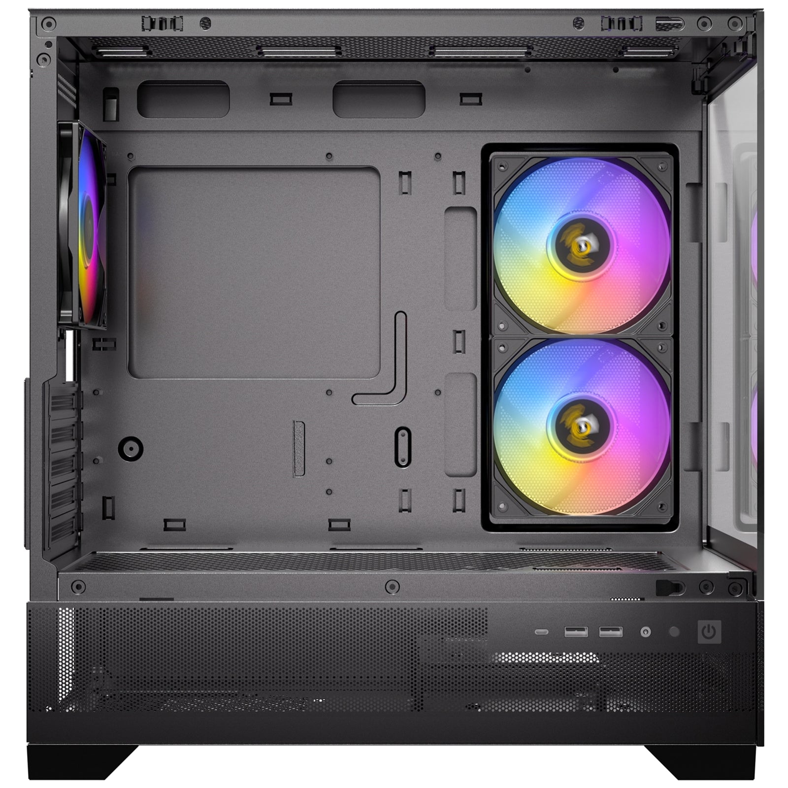 ANTEC CX500M Micro Tower Gaming Case, Black, ARGB, 2  x USB 3.0 / 1 x USB Type-C, Tempered Glass Side Panel, Micro-ATX/ITX