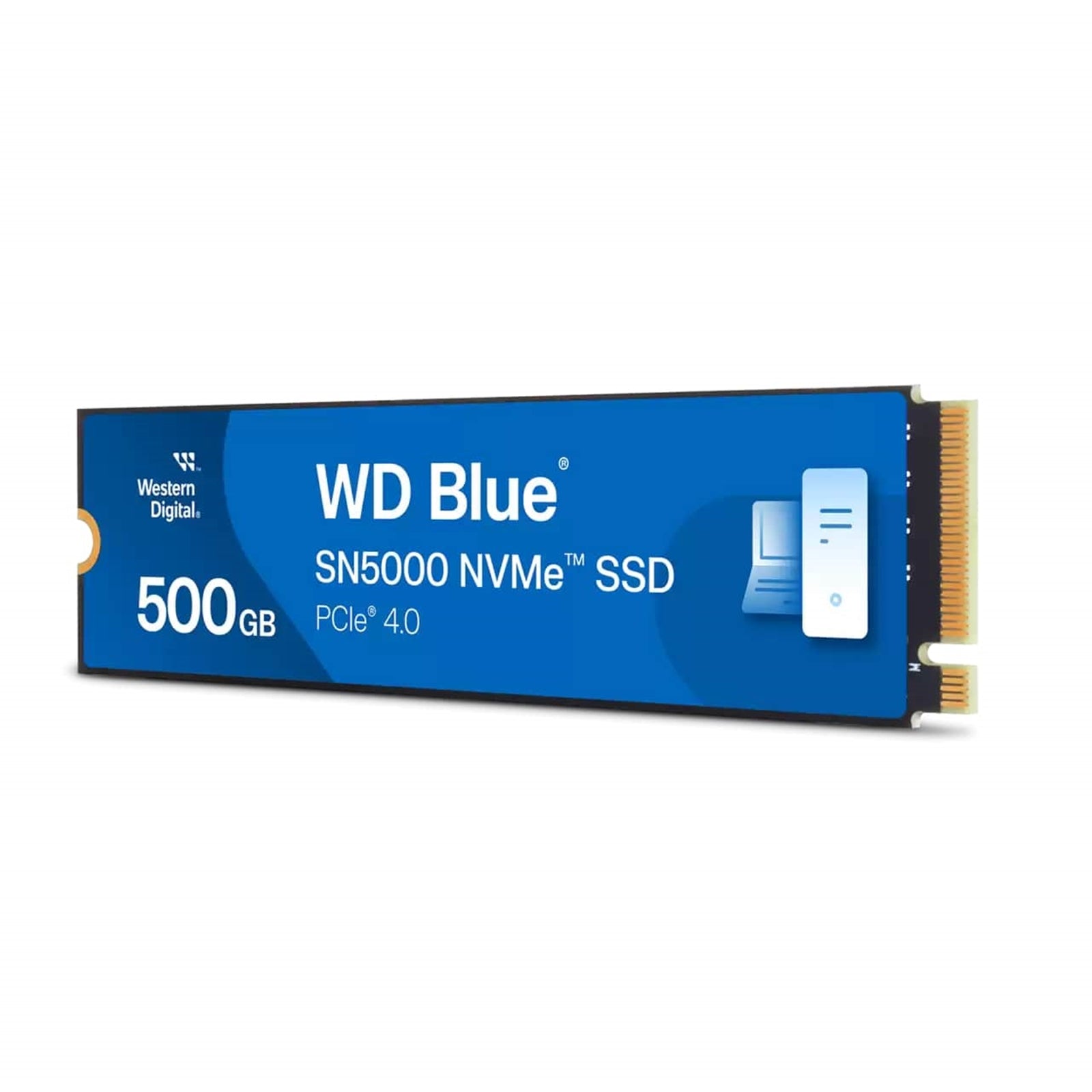 WD Blue SN5000 (WDS500G4B0E-00CNZ0) 500GB NVMe SSD, M.2 Interface, PCIe Gen4, 2280, Read 5000MB/s, Write 4000MB/s, 5 Year Warranty