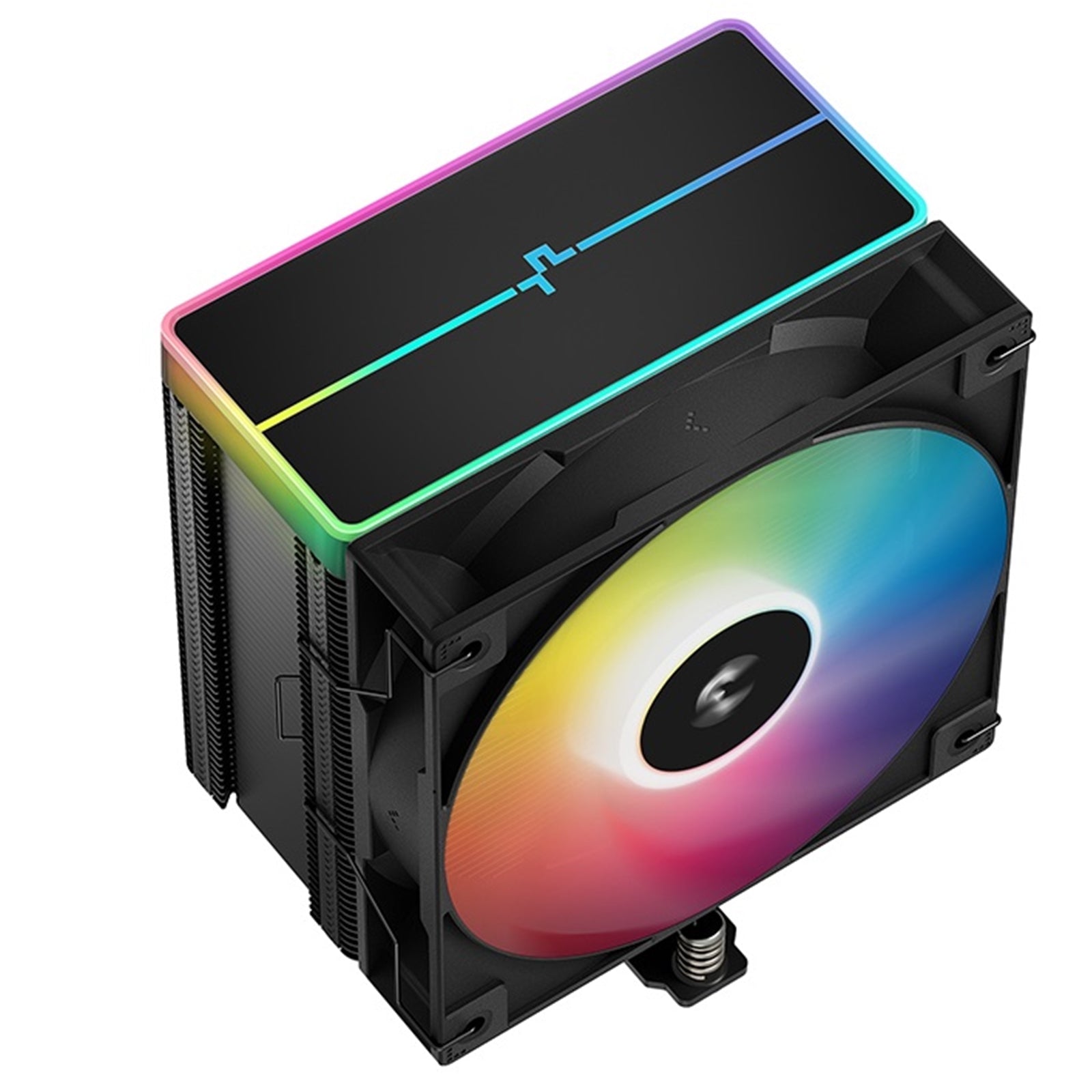 DeepCool AG500 BK ARGB CPU Air Cooler, 240W TDP, 120mm PWM Fan, 5 Copper Heatpipes, Addressable RGB Lighting, Intel & AMD Compatible, Black
