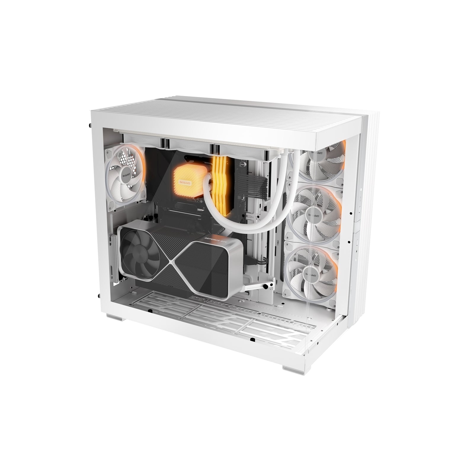 be quiet! Light Wings 140mm PWM Reverse, White, ARGB Lighting, Ultra-Quiet Operation Max 25.5dB(A), High Airflow, 60,000 Hours