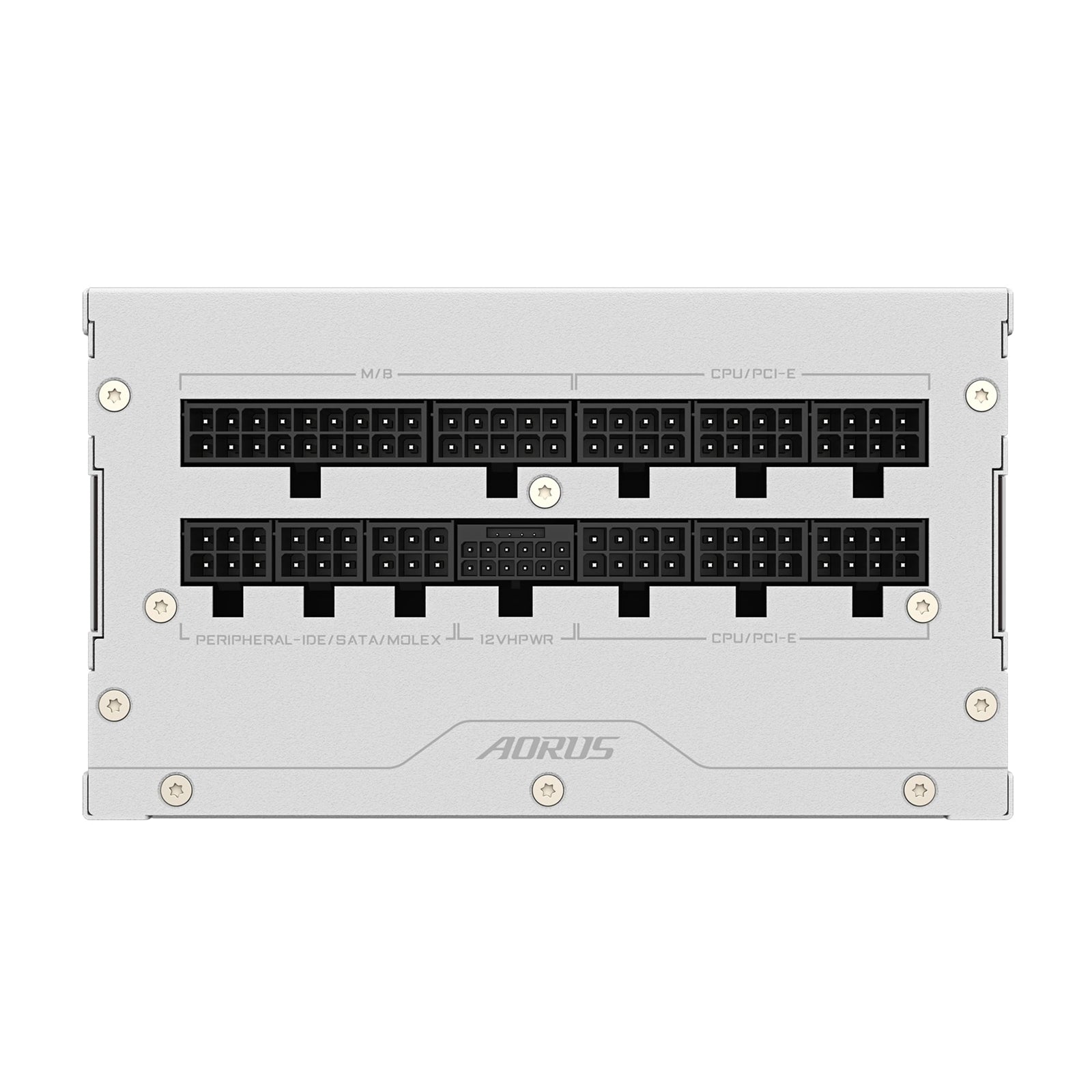 Gigabyte AORUS ELITE ICE 850W White PSU - Fully Modular, 80 PLUS Platinum, ATX 3.1, PCIe 5.0 Ready, 12VHPWR, Silent 120mm FDB Fan, 10-Year Warranty