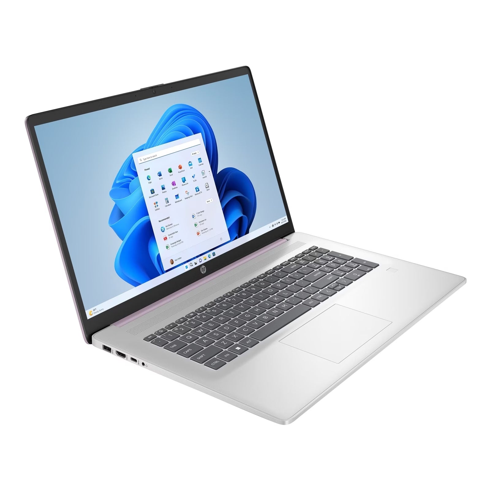 HP 17-cp2008na Laptop, 17.3 Inch Full HD Screen, AMD Ryzen 5-7520U Processor, 8GB DDR5 RAM, 512GB SSD, Radeon Graphics, Windows 11 Home