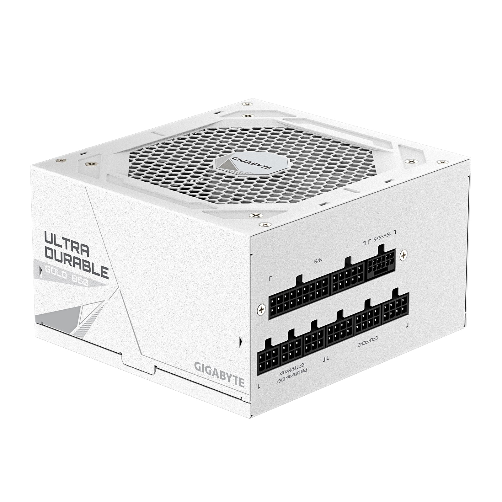 GIGABYTE GP-UD850GM 850W V2 ICE, 80 Plus Gold Certified Fully Modular Power Supply, PCIe Gen 5.1, 80 PLUS Gold, Fully Modular Design, 120mm Fan, ATX 3.1 compatible, UK Plug