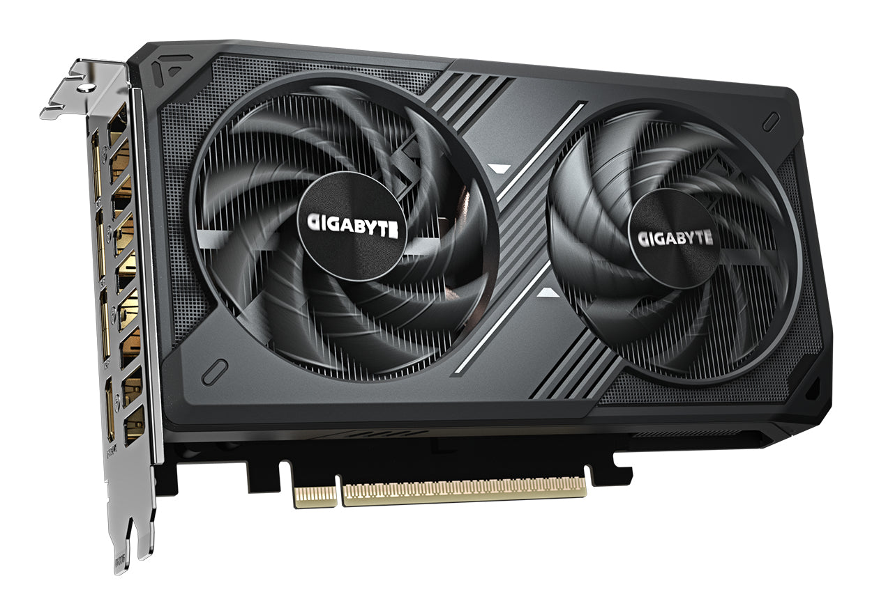 Gigabye NVIDIA GeForce RTX 5060 WINDFORCE MAX OC 8G GDDR7 Graphics Card, 3840 CUDA Cores, 2512 Mhz Core Clock, Dual Fan, 3x DisplayPorts / 2x HDMI Ports