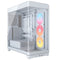 Corsair FRAME 4500X RS-R ARGB Gaming Case w/ Glass Side & Front, E-ATX, 3x RS120-R ARGB Fans, InfiniRail Fan Mounting, USB-C, Asus BTF Compatible, White