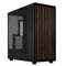 Fractal Design North XL RC Charcoal Black (TG Dark) Case w/ Dark Glass Window, ATX, 3 PWM Fans, USB-C, Walnut Front, Reverse Connector/Asus BTF Compatible