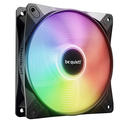 be quiet! Light Wings LX 120mm PWM Reverse, Black, ARGB Lighting, High Airflow, 60,000 Hours, 3 year warranty