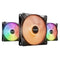 Be Quiet! (BL121) Light Wings LX 120mm PWM ARGB Case Fans (3 Pack), Rifle Bearing, Impeller w/ 16 LEDs, Daisy-Chain, Up to 1600 RPM, Black