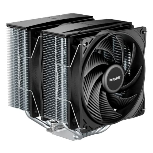 be quiet! Pure Rock Pro 3 CPU Cooler, Universal Socket, 2 x Pure Wings Fans, 2000RPM, only 34.8dB(A) at maximum fan speed, 250W TDP, 3-year manufacturer's warranty