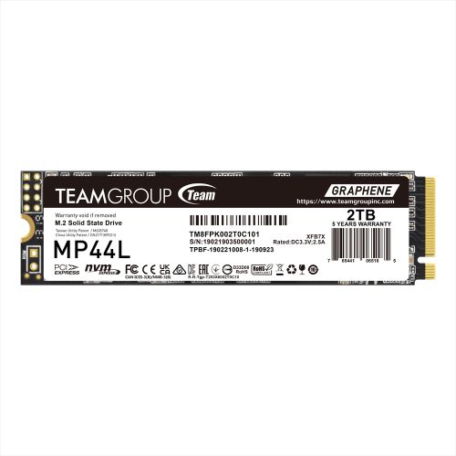 TEAMGROUP MP44L 2 TB M.2-2280 PCIe 4.0 X4 NVME SSD