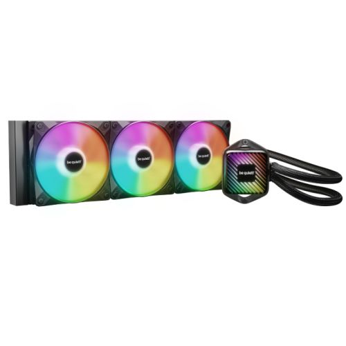 be quiet! Pure Loop 3 LX Liquid CPU Cooler, Universal Socket, 360mm Radiator, 3 x Light  Wings LX PWM High Speed, Stylish ARGB cooling block featuring 10 included lighting foils, 3-year manufacurer's warranty.