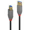Lindy 36742 2m USB 3.2 Type A to Type B, Anthra Line
