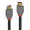 Lindy 36961 0.5m HDMI (M) 2.0 High Speed Anthra Line 4096x2160@60Hz Cable with Ethernet - Black