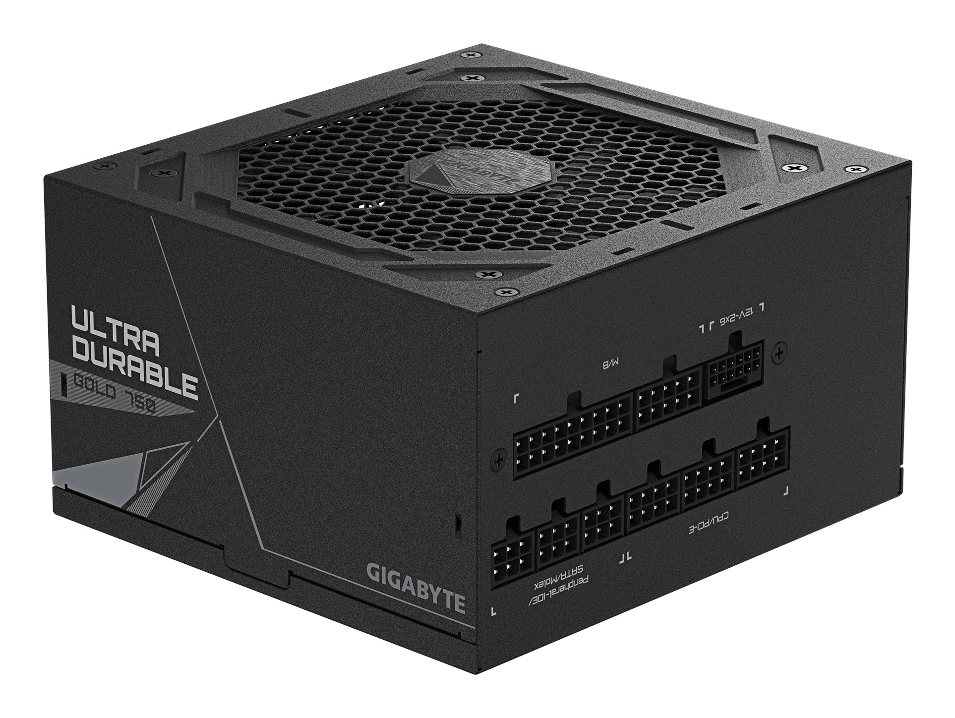 GIGABYTE GP-UD750GM 750W V2, 80 Plus Gold Certified Fully Modular Power Supply, PCIe Gen 5.1, 80 PLUS Gold, Fully Modular Design, 120mm Fan, ATX 3.1 compatible, UK Plug