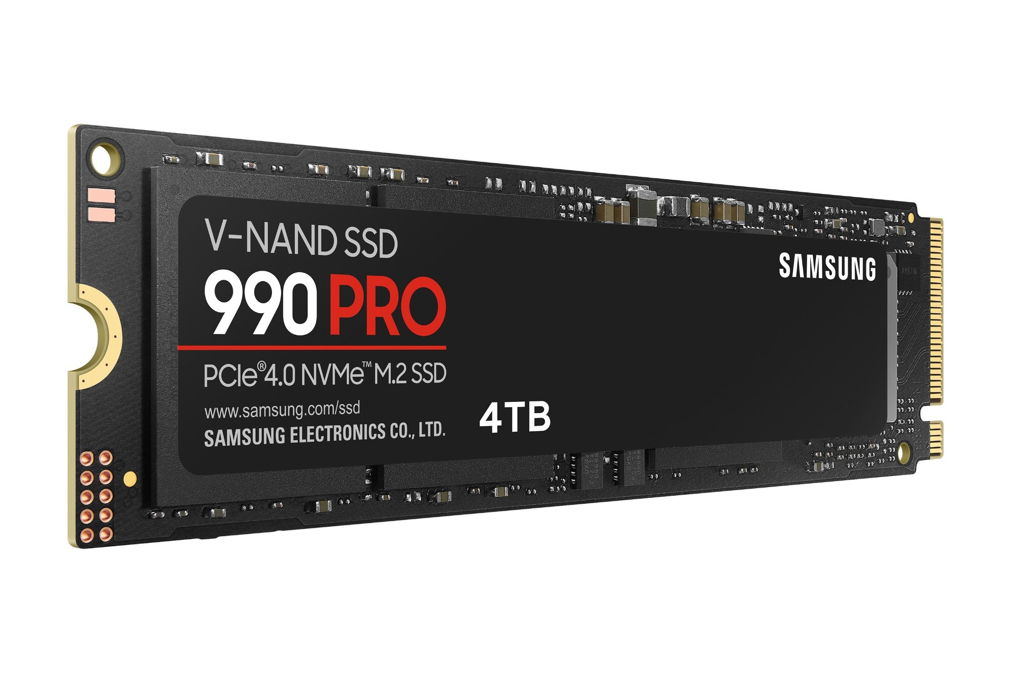 Samsung 990 PRO(MZ-V9P4T0BW ) 4TB NVMe SSD, PCIe Gen4, M.2 Interface, 2280, Read 7450 MB/s, Write 6900 MB/s, 5 Year Warranty