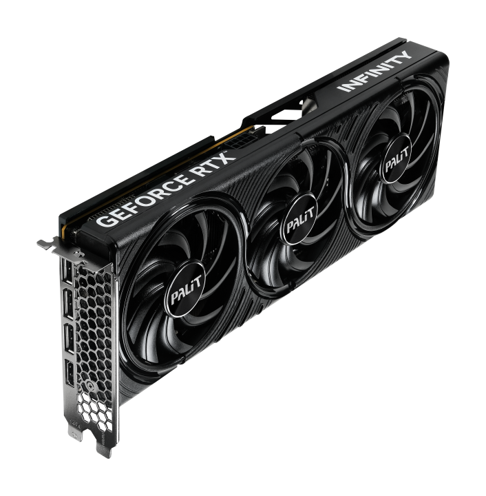 Palit RTX5060 Ti Infinity 3 OC, PCIe5, 16GB DDR7, HDMI, 3 DP, 2662MHz Clock, Overclocked, Compact SFF-Ready