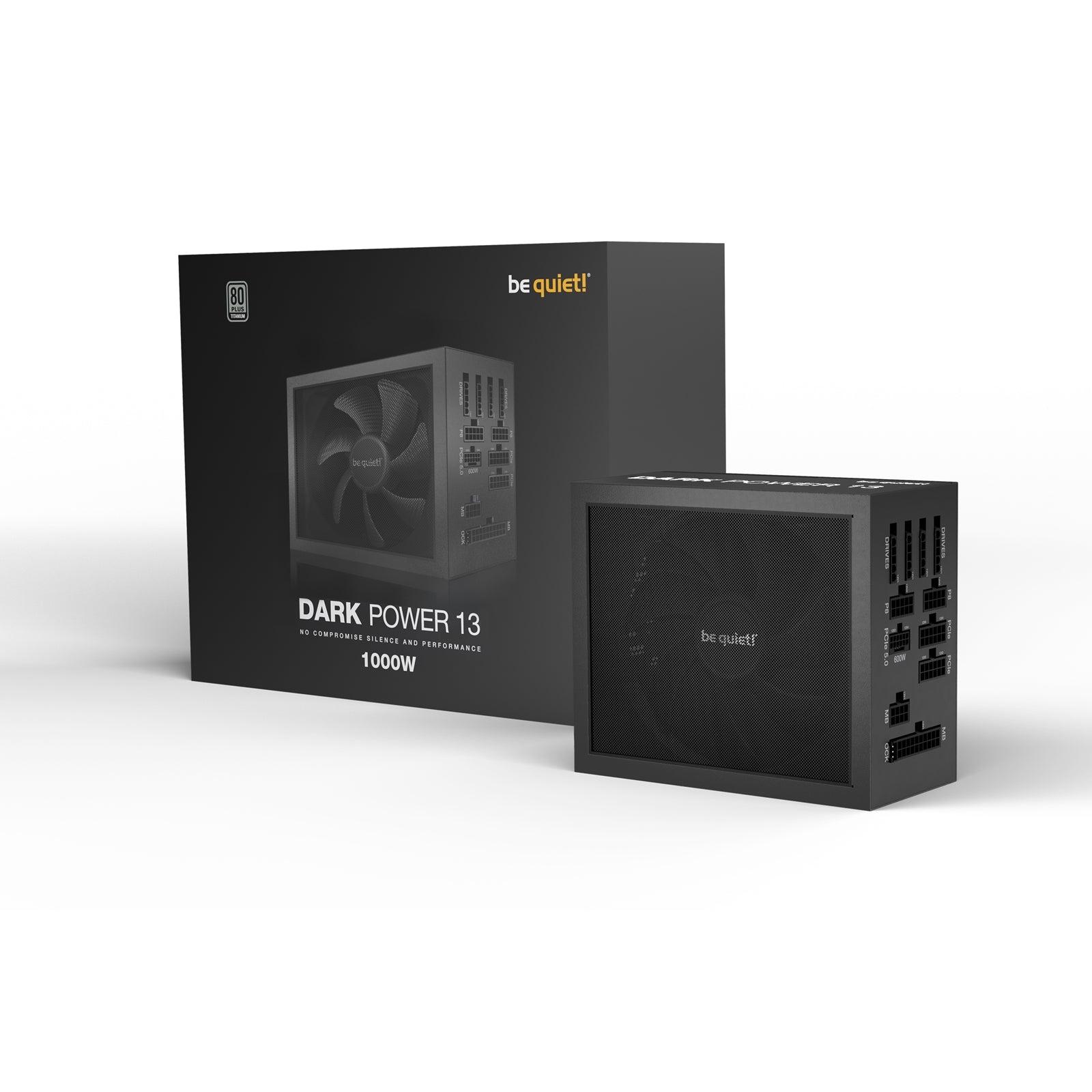 be quiet! Dark Power 13, 1000W Fully Modular, 80 PLUS Titanium, Quad Rail, 83.3A, 135mm Fan, ATX 3.0 PSU