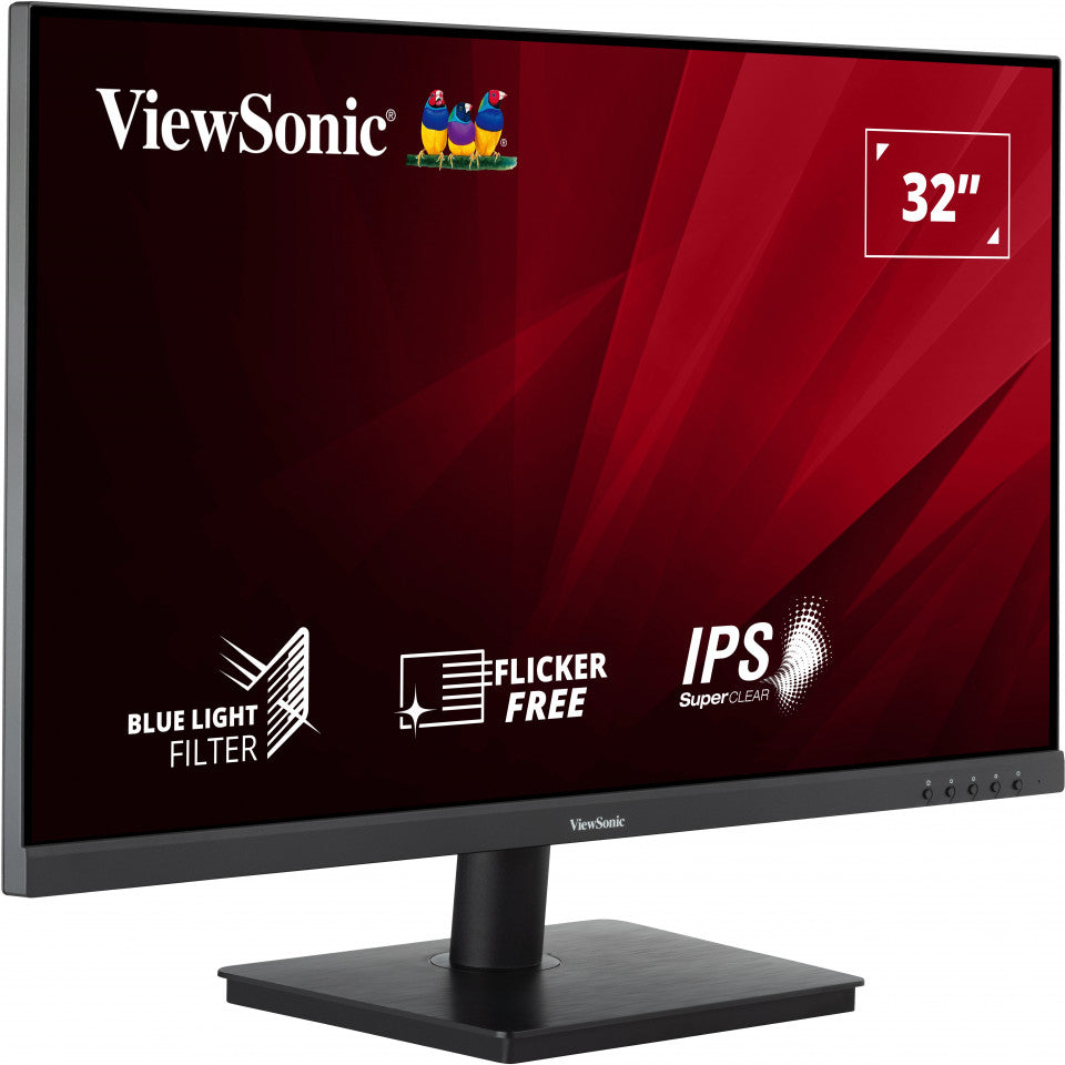 Viewsonic VA3209-MH 32 Inch IPS  Frameless Monitor, 75Hz, 4ms, VGA, HDMI, HD, Full HD 1080p, Built-In Speakers, VESA