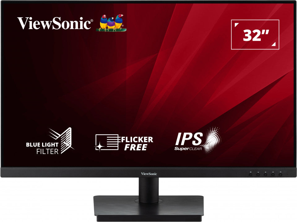 Viewsonic VA3209-MH 32 Inch IPS  Frameless Monitor, 75Hz, 4ms, VGA, HDMI, HD, Full HD 1080p, Built-In Speakers, VESA