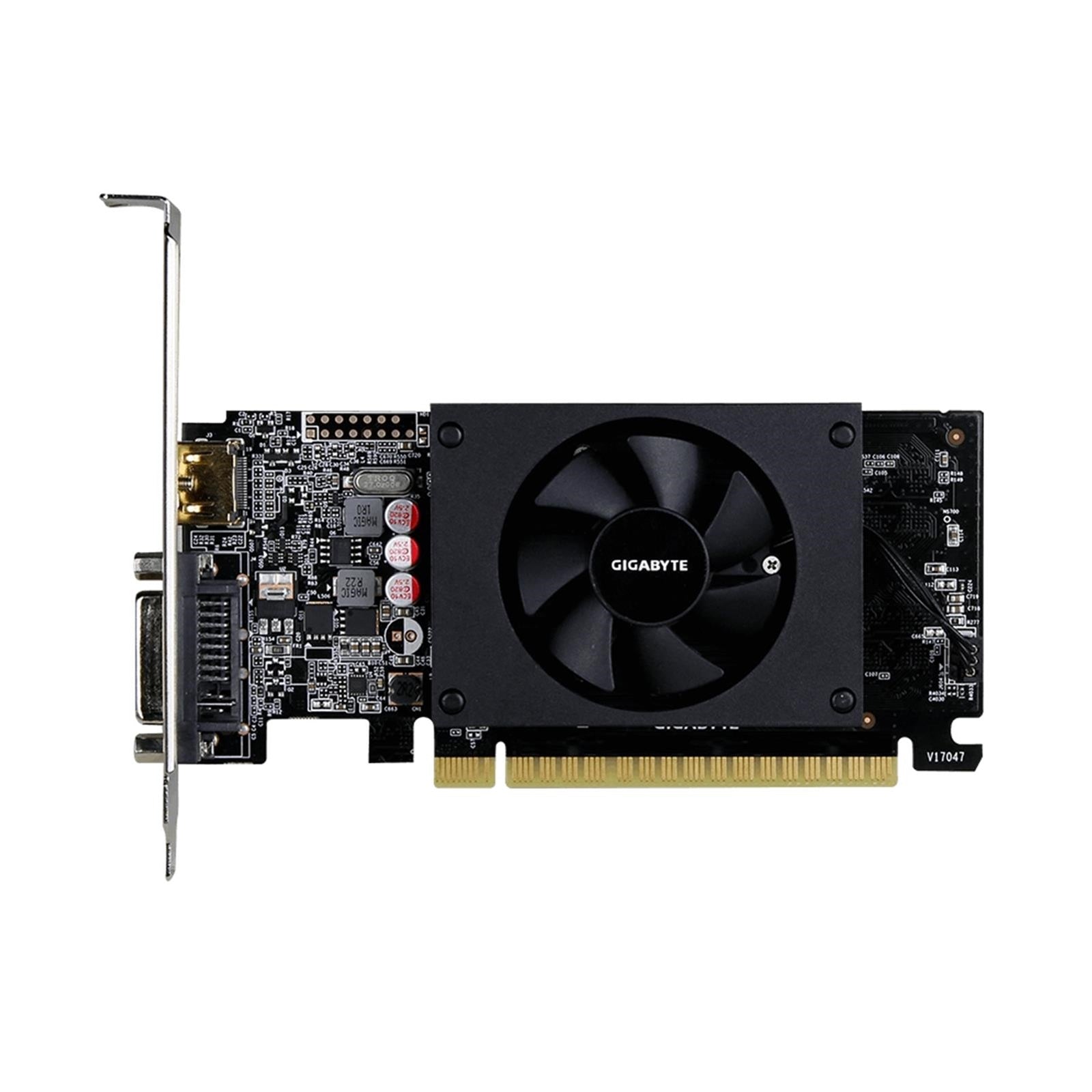 Gigabyte NVIDIA GeForce GT 710 Low Profile 2G Graphics Card, 2GB GDDR5, 954 MHz Core Clock, Single Fan Low Profile, 1x DVI-D / 1x HDMI Port