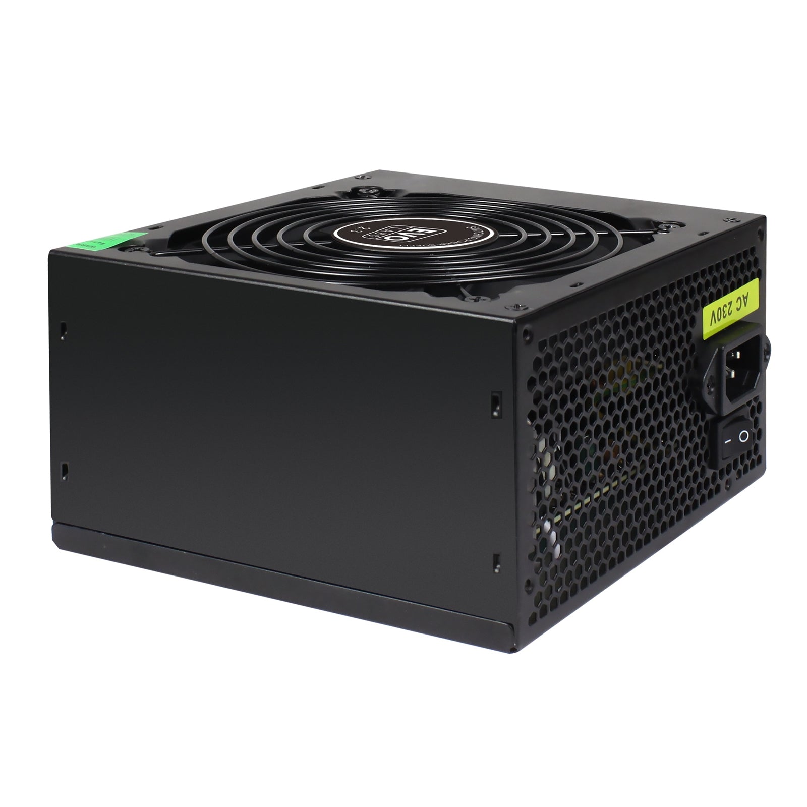 EVO LABS BR750-12BL 750W PSU,120mm Black Silent Fan with Improved Ventilation, Non Modular, High-Efficiency, PFC Certified, CE Compliant, Retail Packaged